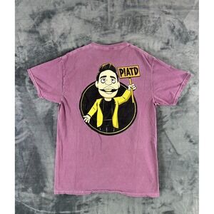 Panic! At The Disco Tour‎ T-Shirt Size M Purple Graphic PIATD Cartoon Brendon